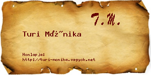 Turi Mónika névjegykártya